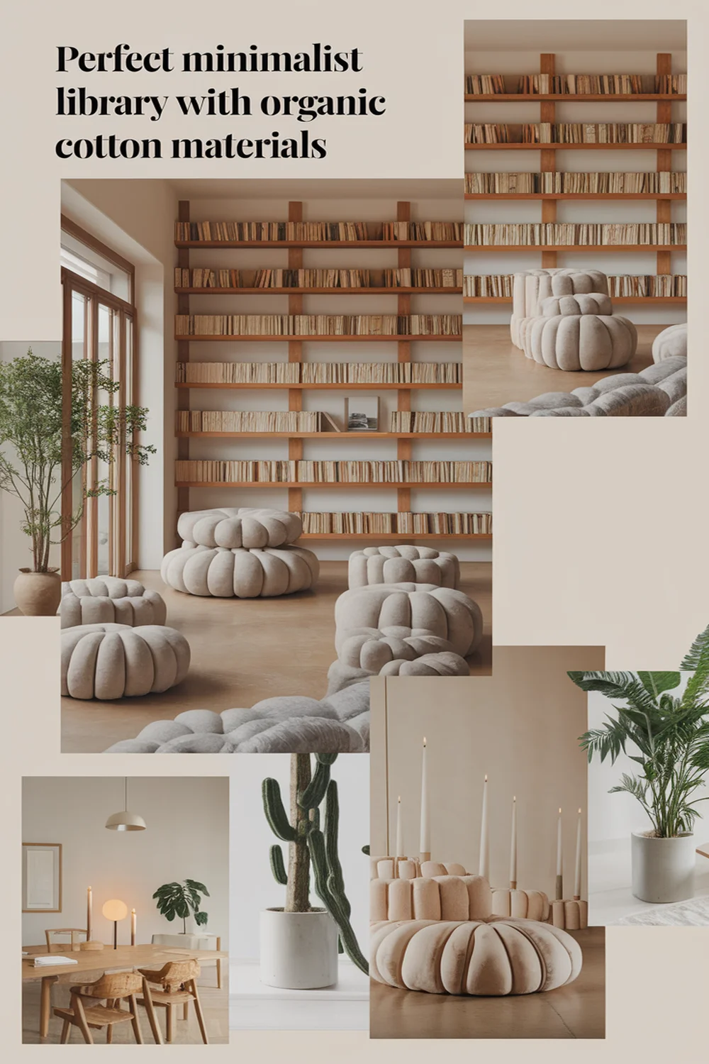 Image for: What Makes a Minimalist Library Perfect With Organic Cotton Materials?